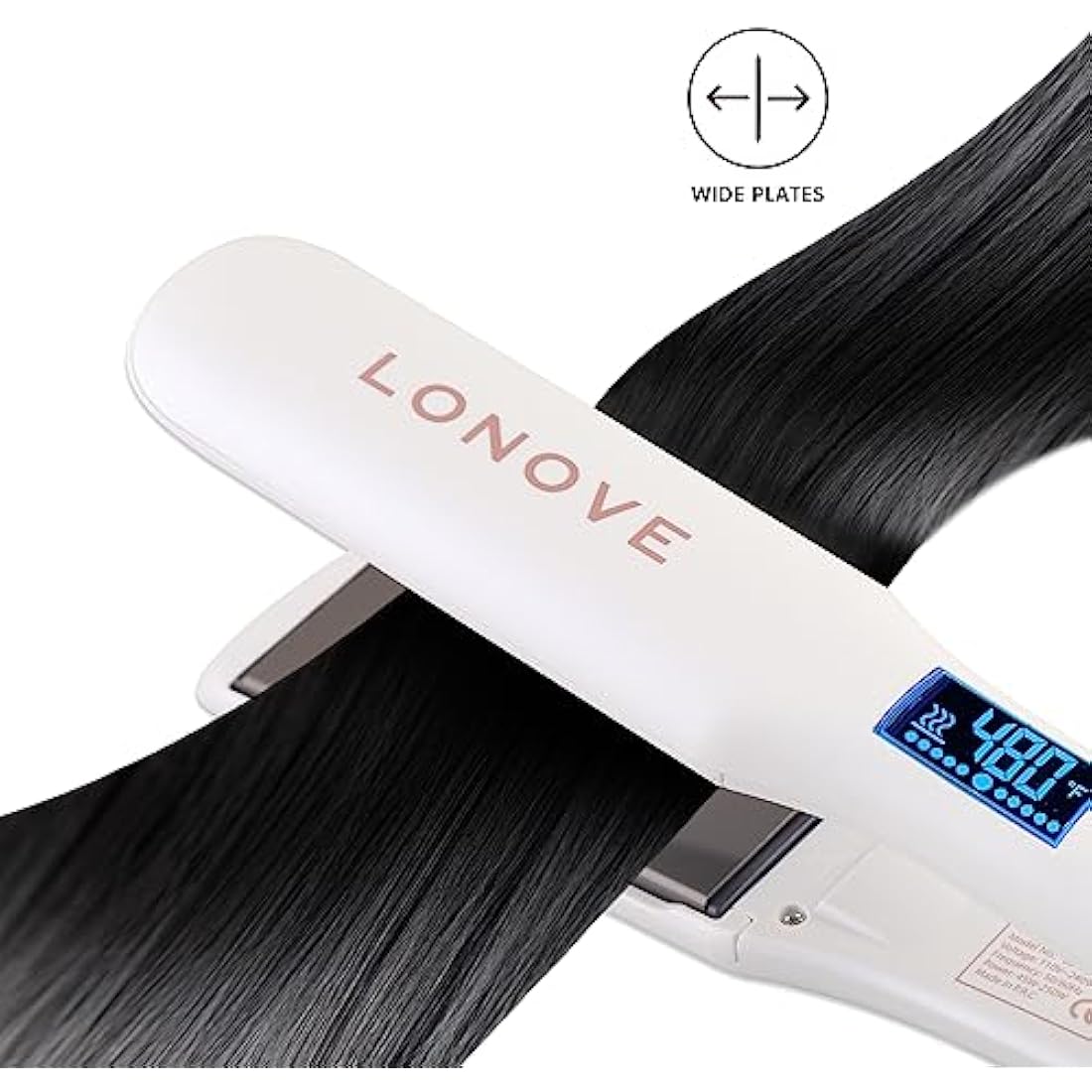 Titanium Hair Straighteners for Thick Hair - Professional Flat Iron Hair Straightener for Women
