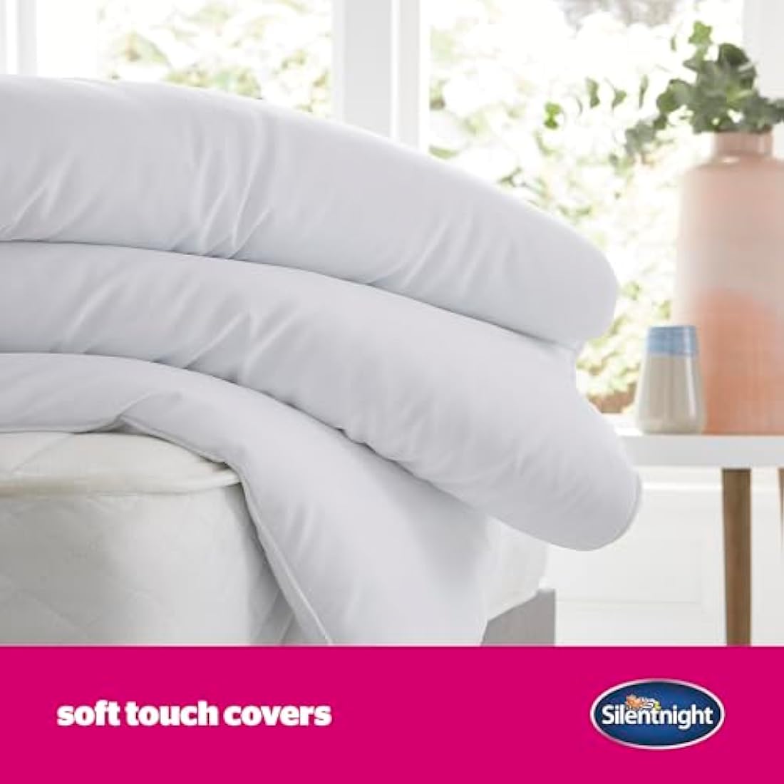 Silentnight Ultrabounce 10.5 Tog Double Duvet – All Year Duvet Quilt Ideal for Summer and Winter – Hypoallergenic and Machine Washable - Double, White
