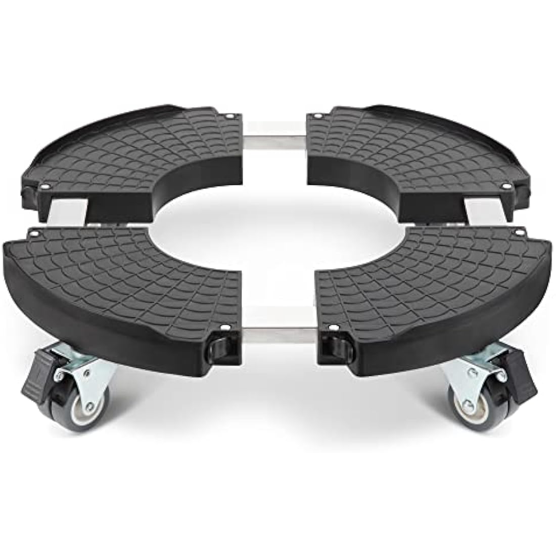 W B D WEIBIDA Plant Caddy with Wheels Heavy Duty 440lbs Capacity, Adjustable 15-21 Inch Rolling Plant Stand Indoor Outdoor, Large Plant Cart Dolly with Casters for Flower Pot Garden Pot Mover Black
