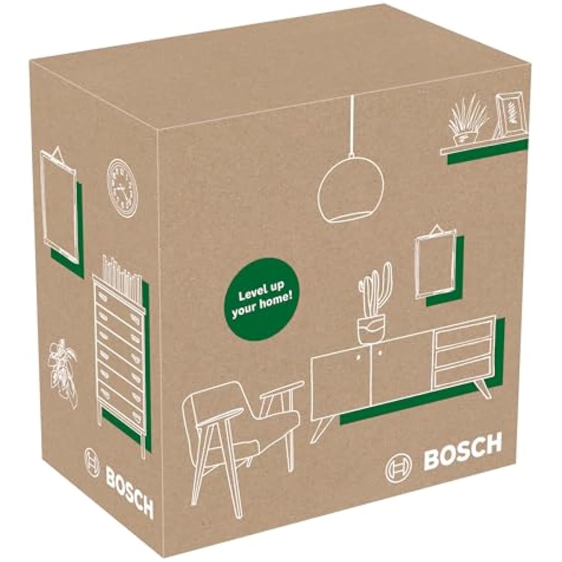 Bosch Cross line Laser Quigo with Universal clamp MM 2 (Easy and Precise Alignment with Flexible Positioning of The Tool Thanks to The Universal clamp, in E-Commerce Cardboard Box)
