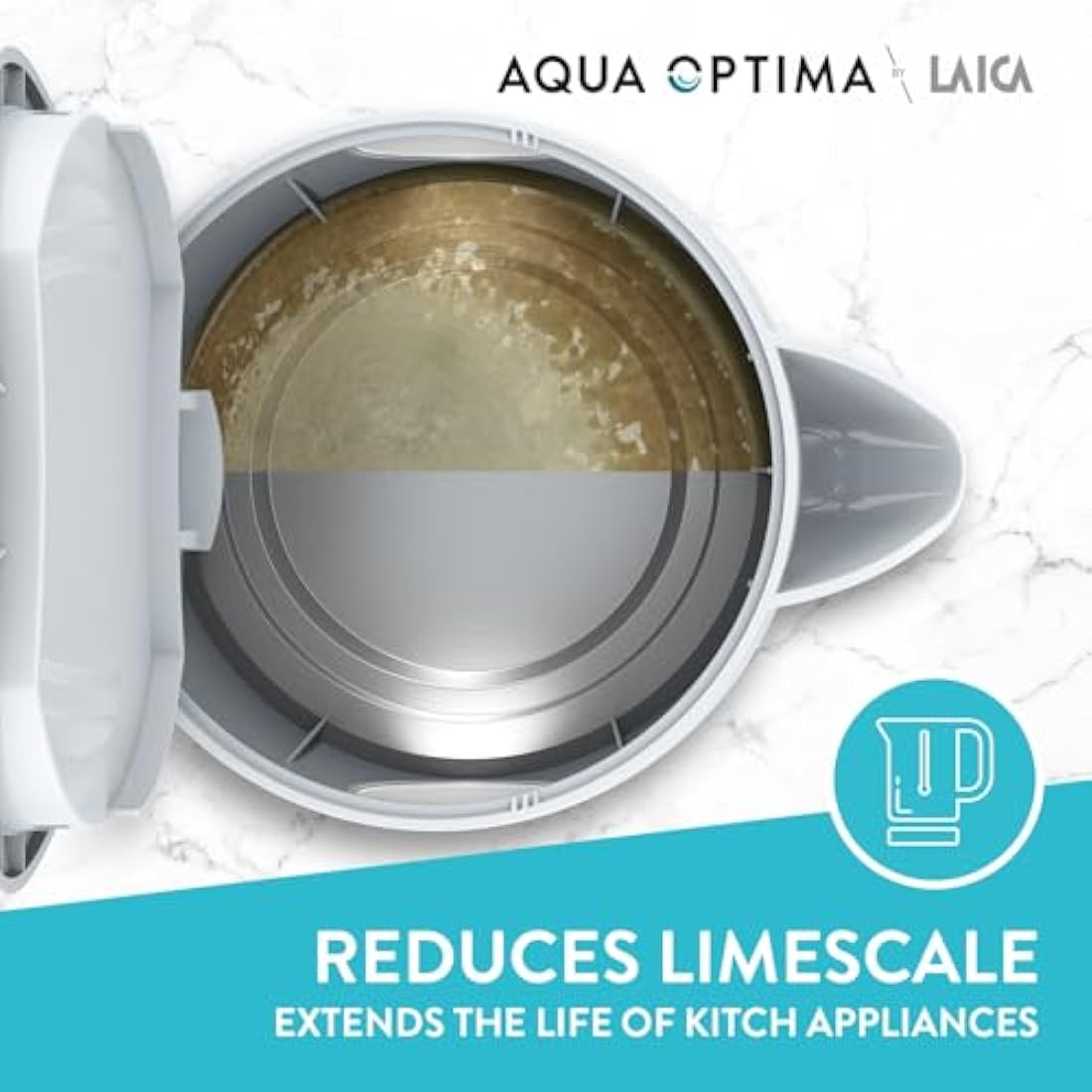 Aqua Optima Evolve+ Water Filter Cartridges 12 Pack - Fits Brita Jugs & Alternative for Maxtra Filters* - Reduces Limescale, Chlorine and Other Impurities - by LAICA (Packaging May Vary)