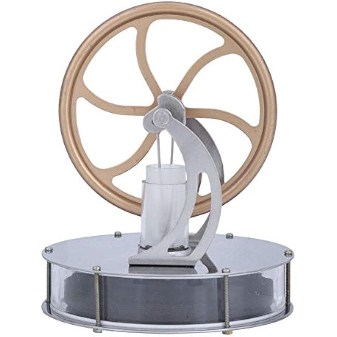 Regun Low Temperature Stirling Engine Model, Steam Heat Electricity Generator Machine Education Model Toy, for Kids Craft Ornament, Birthday, New Year Gift, Education Model DIY Kit