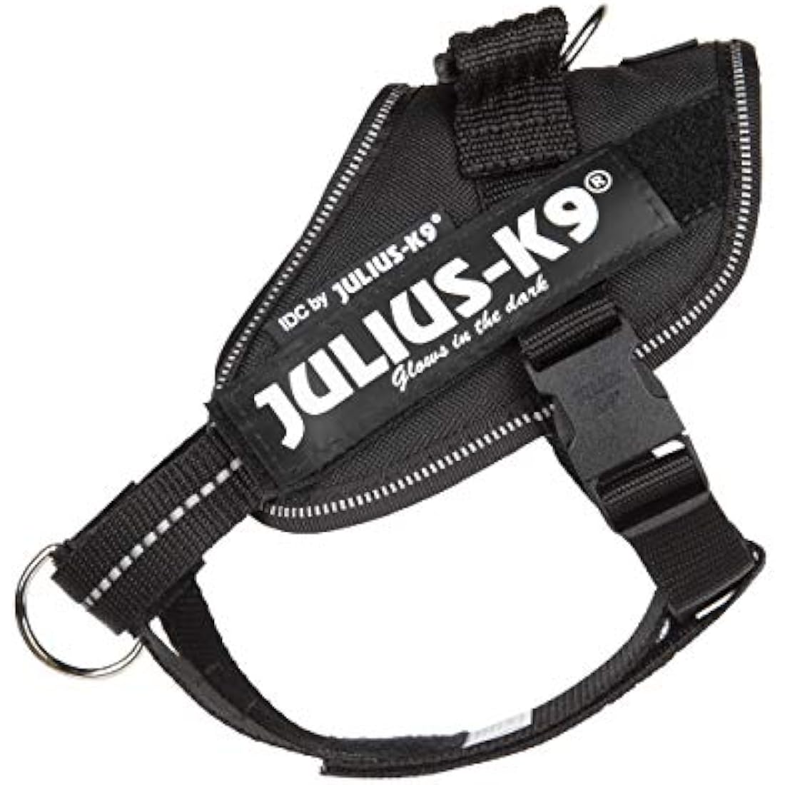 Julius-K9 IDC Powerharness, Dog Harness with Front Control Y-Belt, Black, Size: XS/Mini-Mini