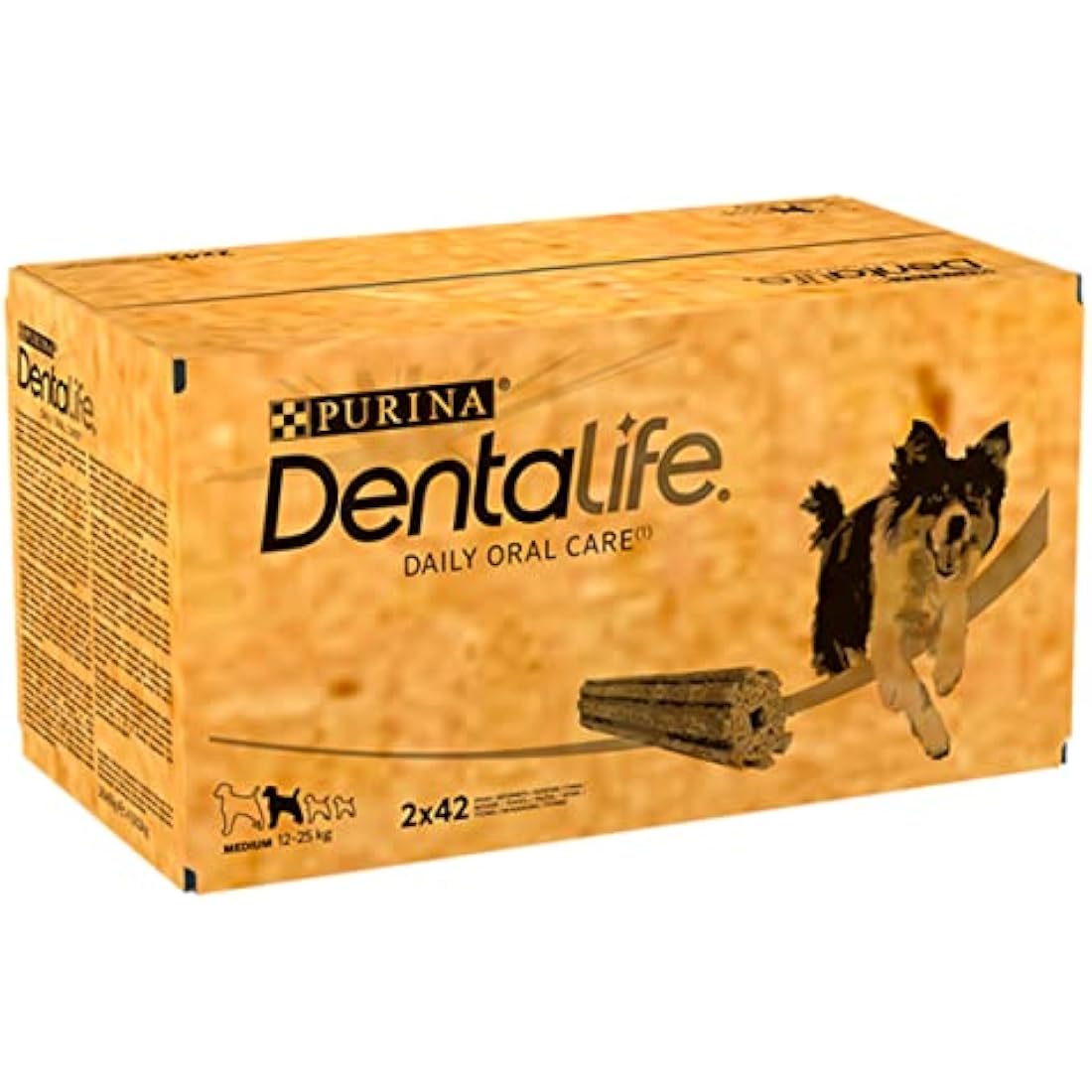 DENTALIFE Medium Dental Chicken Dog Chews 42 Sticks, Pack of 2