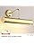 YOKER Traditional Decorative Brass Finish E14 LED Compatible Picture Wall Lamp Display Light with Rocker Switch 355mm