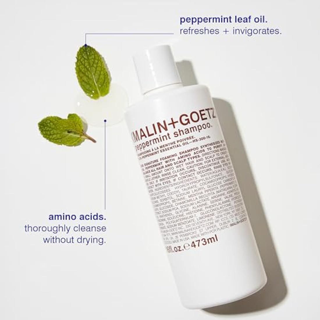Pepermint Shampoo by Malin + Goetz for Unisex - 16.1 oz Shampoo