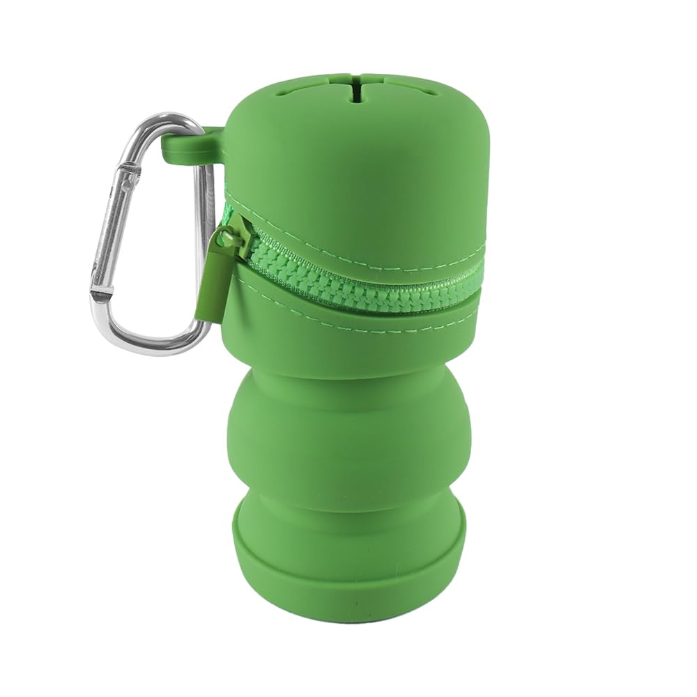 VOANZO Fishing Trash Can Fly Box Silicone Foldable Fishing Box Storage For Lure Fly With Hook Multifunctional Portable