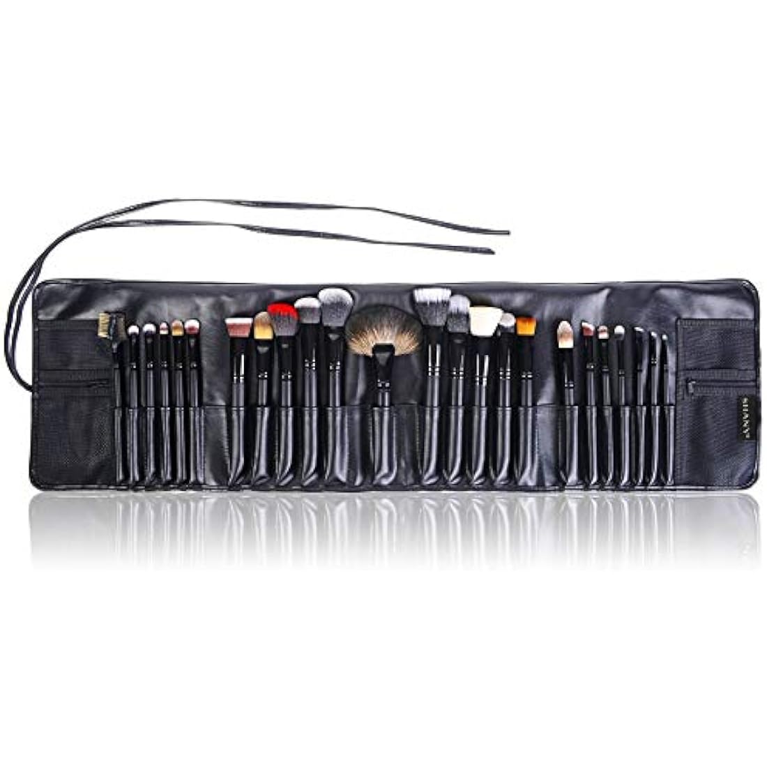 SHANY Pro Signature Brush Set 24 Pieces Handmade Natural/Synthetic Bristle with Wooden Handle, The Masterpiece by SHANY Cosmetics