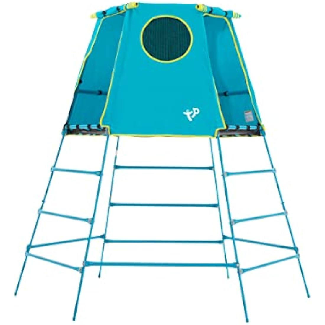 TP Toys Explorer Metal Climbing Frame with Platform & Den | TP852 | 18 Months-Low 12 Years-Full Height | Blue | Outdoor & Garden Toys for Kids