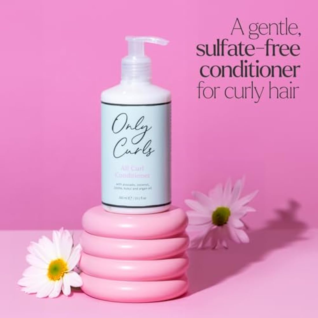 Only Curls Cleansing Bundle, 300ml x2, Curly Hair Shampoo and Conditioner, Sulphate-free, Nourishing, Gentle & Detangling, Hydrated & Frizz-Free, Vegan & Cruelty Free, For All Curly Hair Types