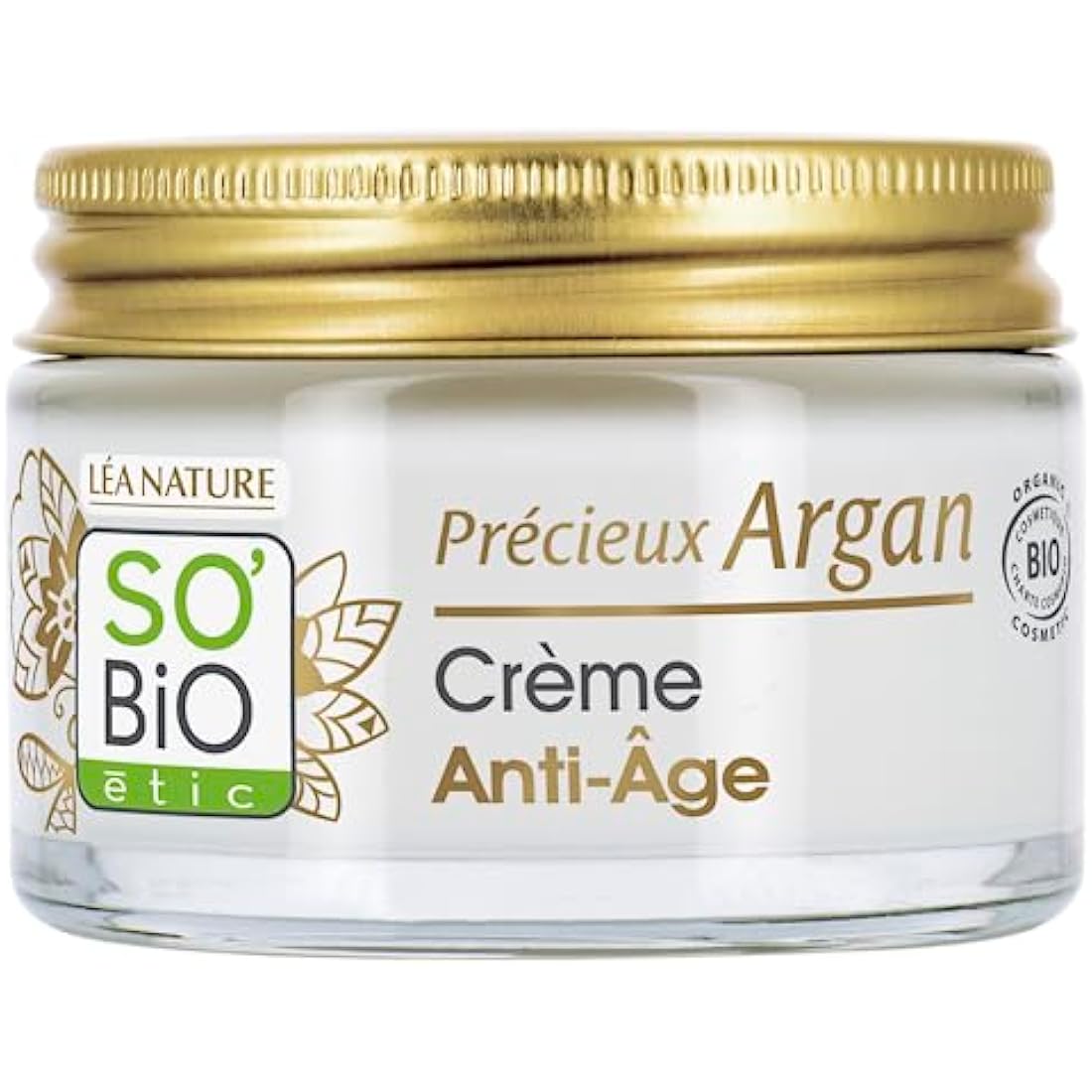 SO'BiO étic Précieux Argan Cosmebio Anti-Aging Day Cream, 50 ml