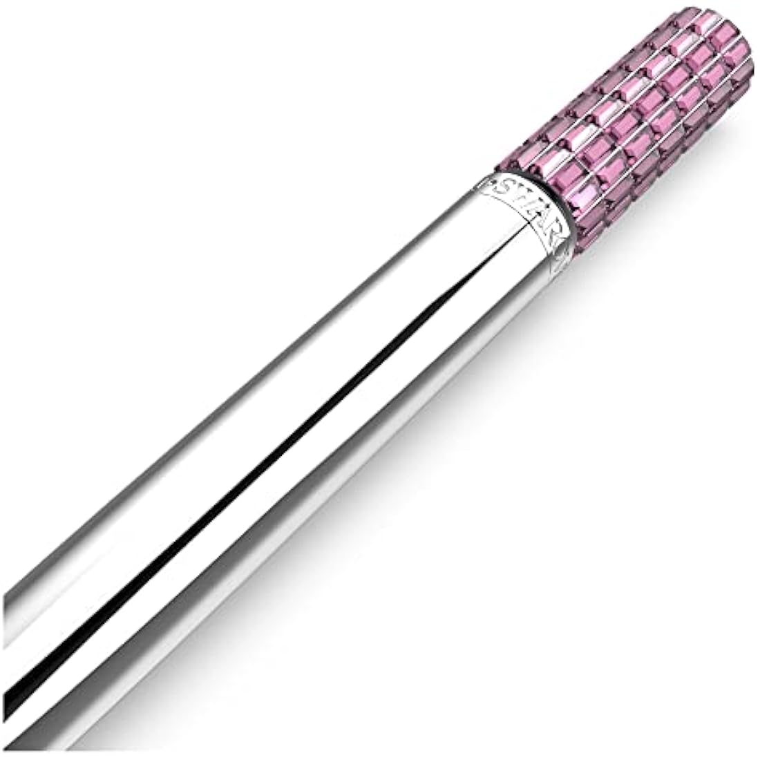 Swarovski Lucent Ballpoint Pen, Glittering Pink Crystals in a Chrome Setting, from the Lucent Collection