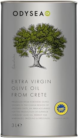 Odysea Greek Extra Virgin Olive Oil PGI Chania, 3 l (Pack of 1)