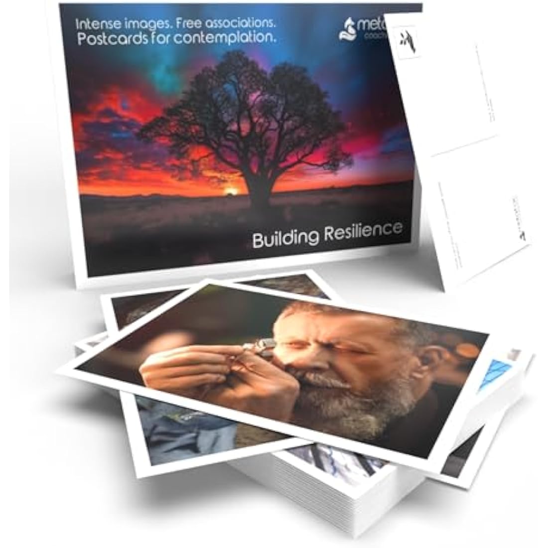 metaFox 'Building Resilience' - 52 Therapy Cards for Fostering Resilience, Acceptance, Coping Skills, and Empowerment - Use as Therapy Tools, Mindfulness Cards and Motivational Cards