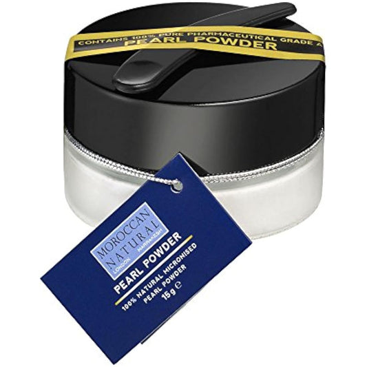 Moroccan Natural Micronised Nano Pearl Powder (15g) - For Face, Body and Internal Use