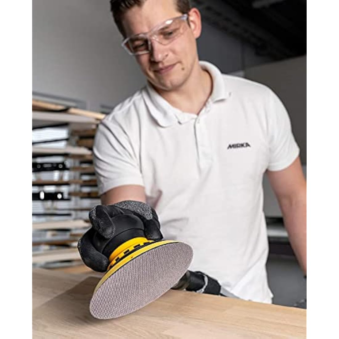 Mirka Abranet net sanding discs Ø 150mm Hook & loop/Mix-pack 5 of each grit 80, 120, 180, 240, 320, 400, 600/35 pcs/Suitable for all 150mm eccentric sanders and sanding machines.