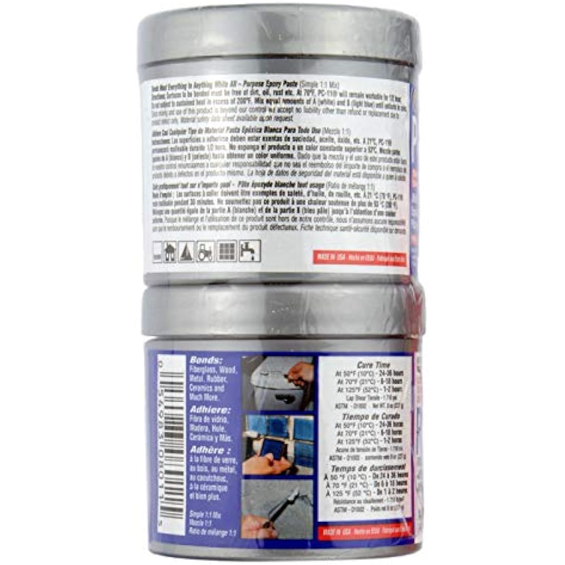 PC-Products 080115 PC-11 Marine Grade Paste Epoxy, Underwater Repair, 1/2 Pound, Off White