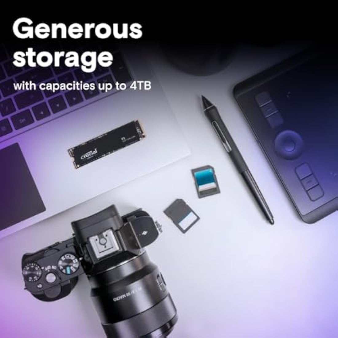 Crucial P3 500GB M.2 PCIe Gen3 NVMe Internal SSD - Up to 3500MB/s - CT500P3SSD8
