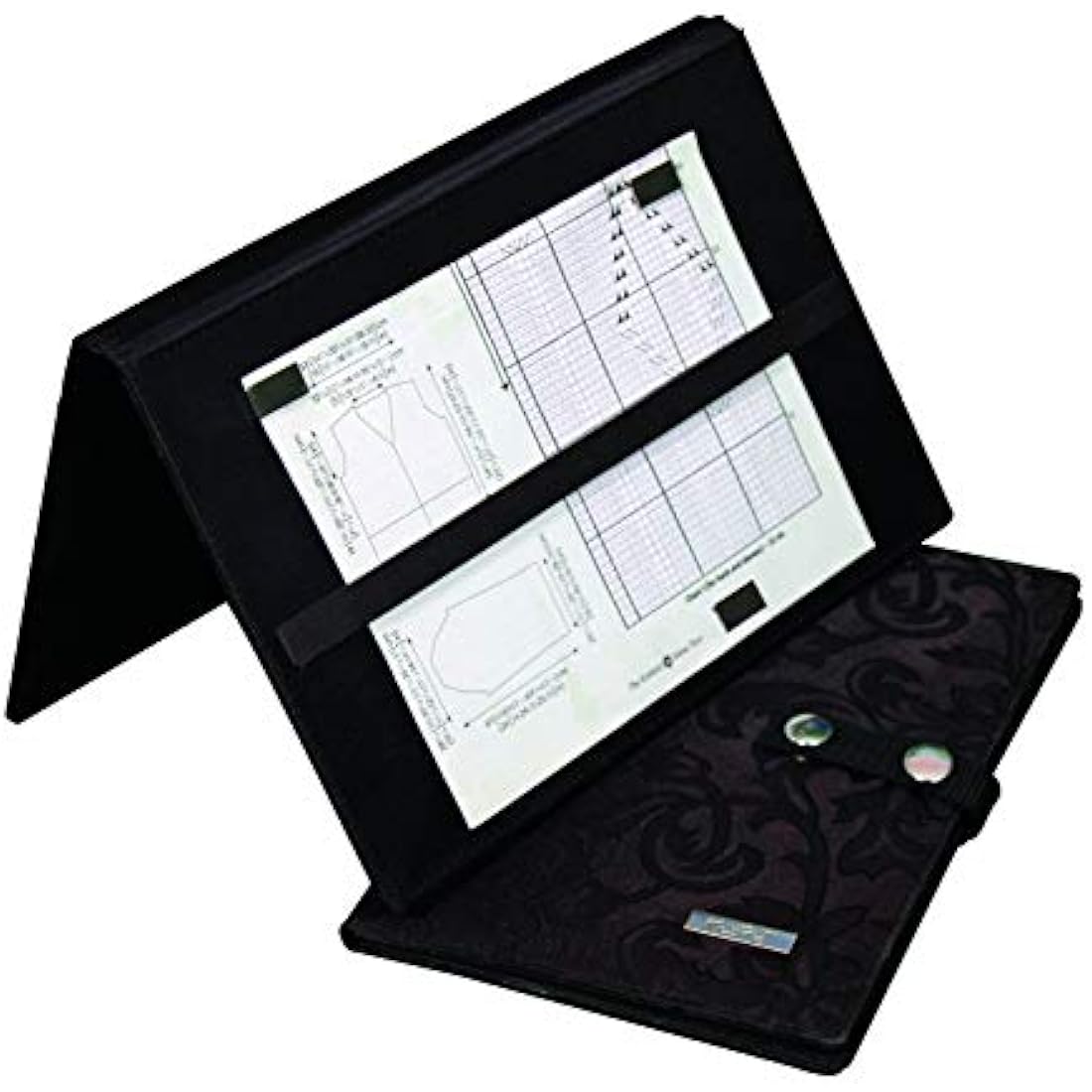 KnitPro KP10730 Magma Knitting Chart Keeper Fold Up Style, Black,50 x 2 x 30 cm