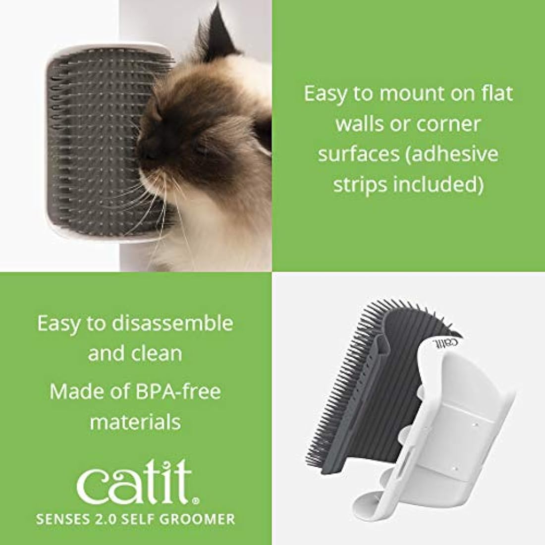 Catit Senses Self Groomer,GRAY, 2.0