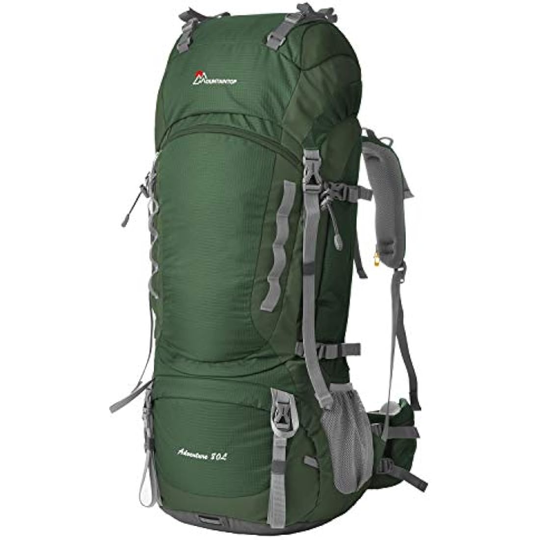 MOUNTAINTOP Hiking Backpack 80L Waterproof Mountaineering Backpack Large Camping Trekking Rucksack Multifunctional Climbing with Rain Cover