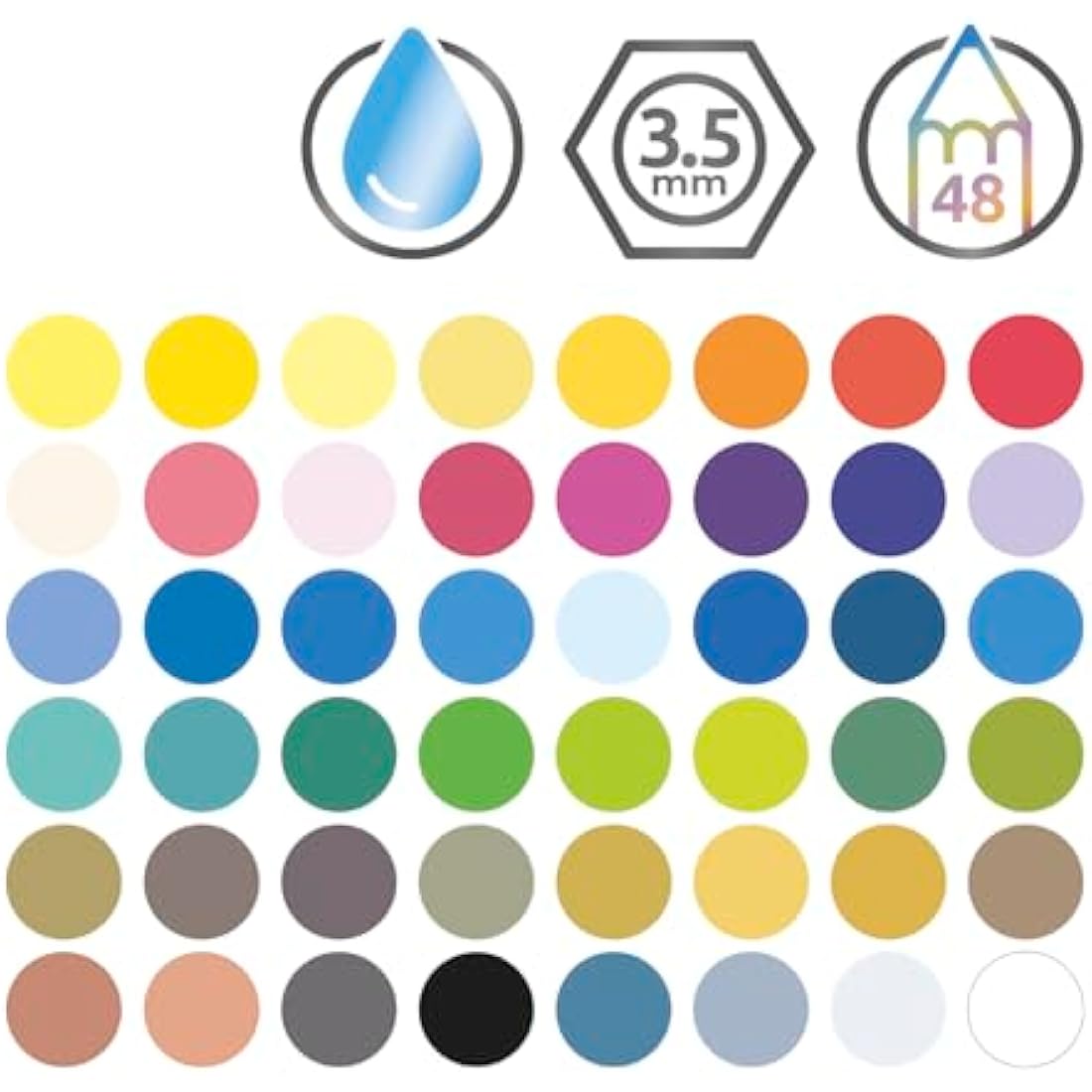 Derwent Watercolour Pencils, Painting & Drawing, Set Of 48 In Wooden Gift Box, Ideal For Blending & Layering, Professional Quality, 0700758