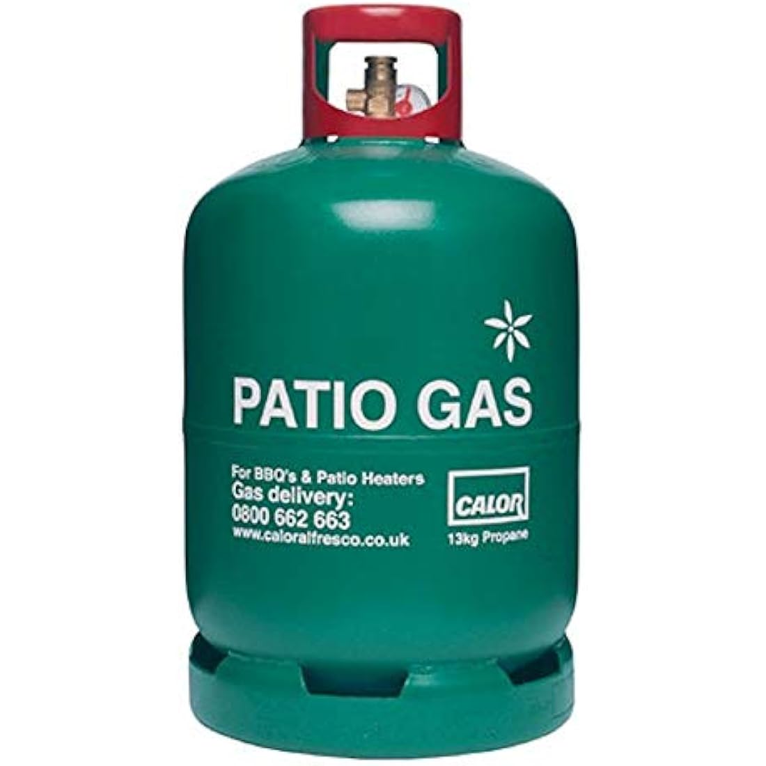 Patio Gas Regulator 27Mm Clip On With 1M Hose + 2 Clips Fits Calor/Flogas