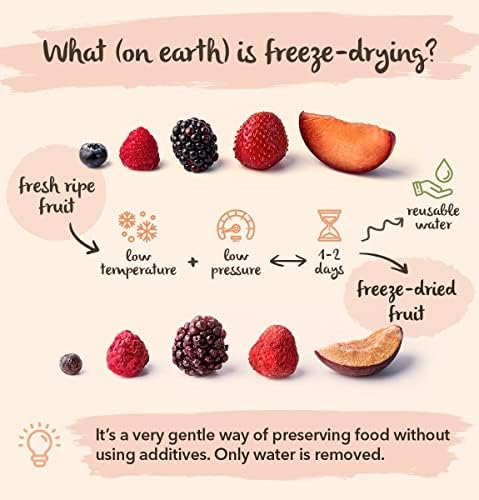 BRIX Freeze Dried Raspberry | 100% Natural Dried Whole Raspberries 400g | Great Taste Award Dried Fruit | Non-GMO, Gluten Free, Vegan & Vitamins Retained