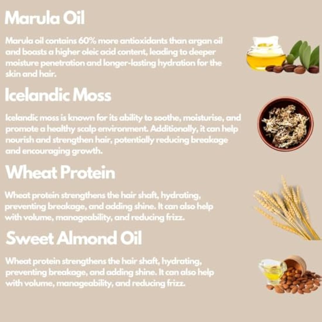 Moo & Yoo Miracle Hair Mask - Marula Oil & Wheat Protein - Hair Masks for Dry Damaged Hair - Vegan & Cruelty Free Hair Treatment - 250ml Recyclable Glass Jar
