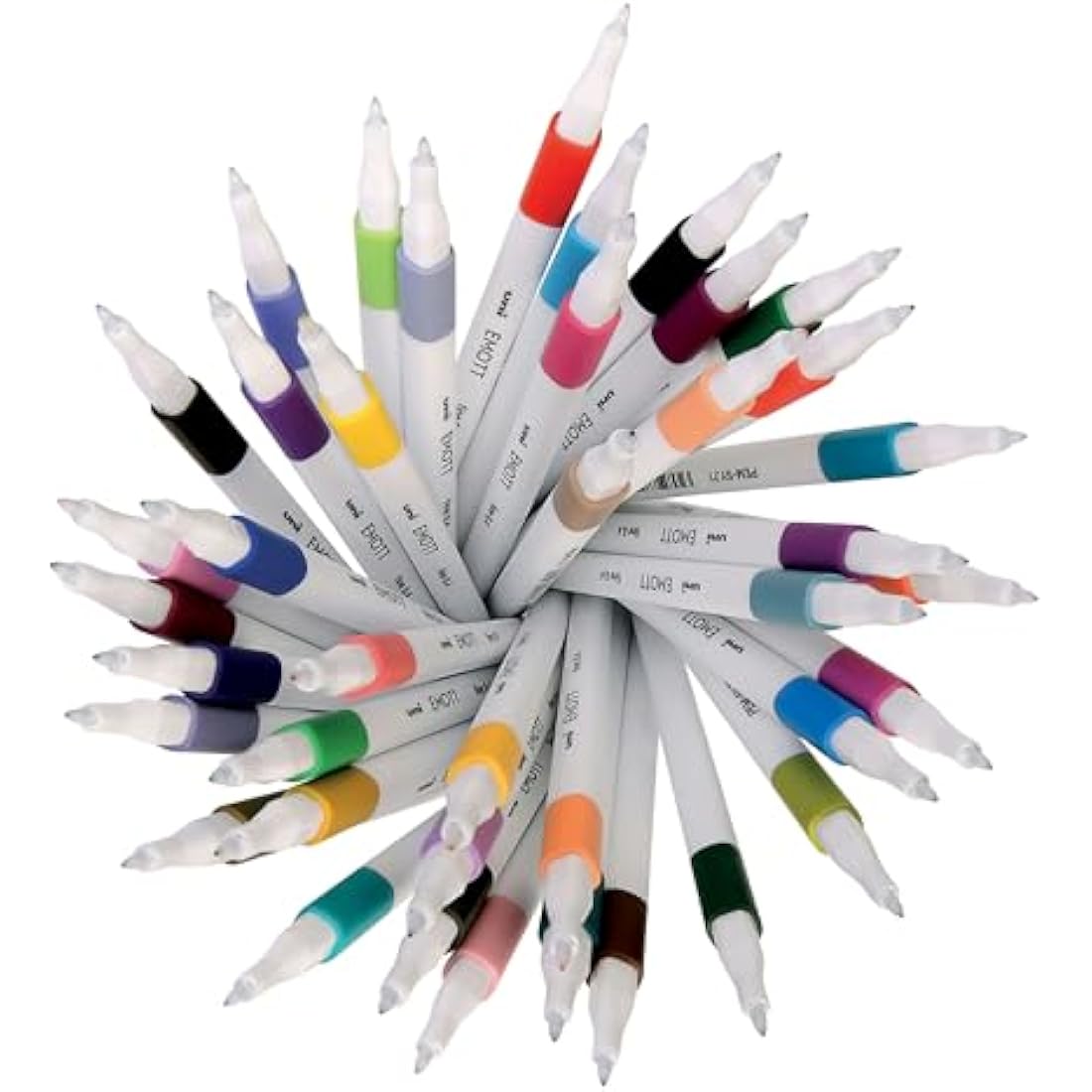 uni-ball Emott Uni Mitsubishi Pencil – 40 Felt Tip Pens Emott – For Writing, Drawing, Tracing in Style – Fine Tip 0.4 mm – 40 Colours