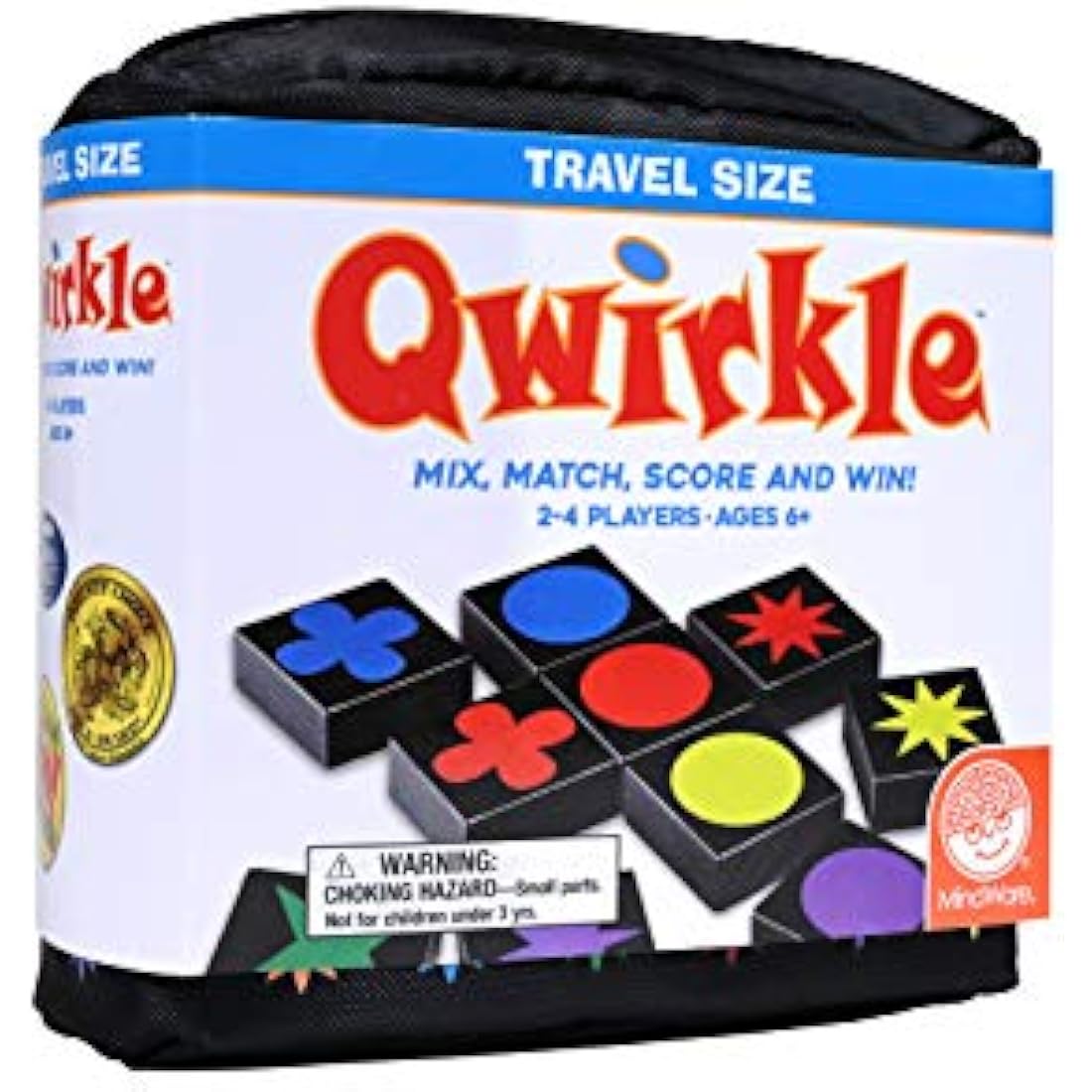 Mindware | Qwirkle: Travel (NEW) | Board Game | Ages 6+ | 2-4 Players | 45 Minutes Playing Time