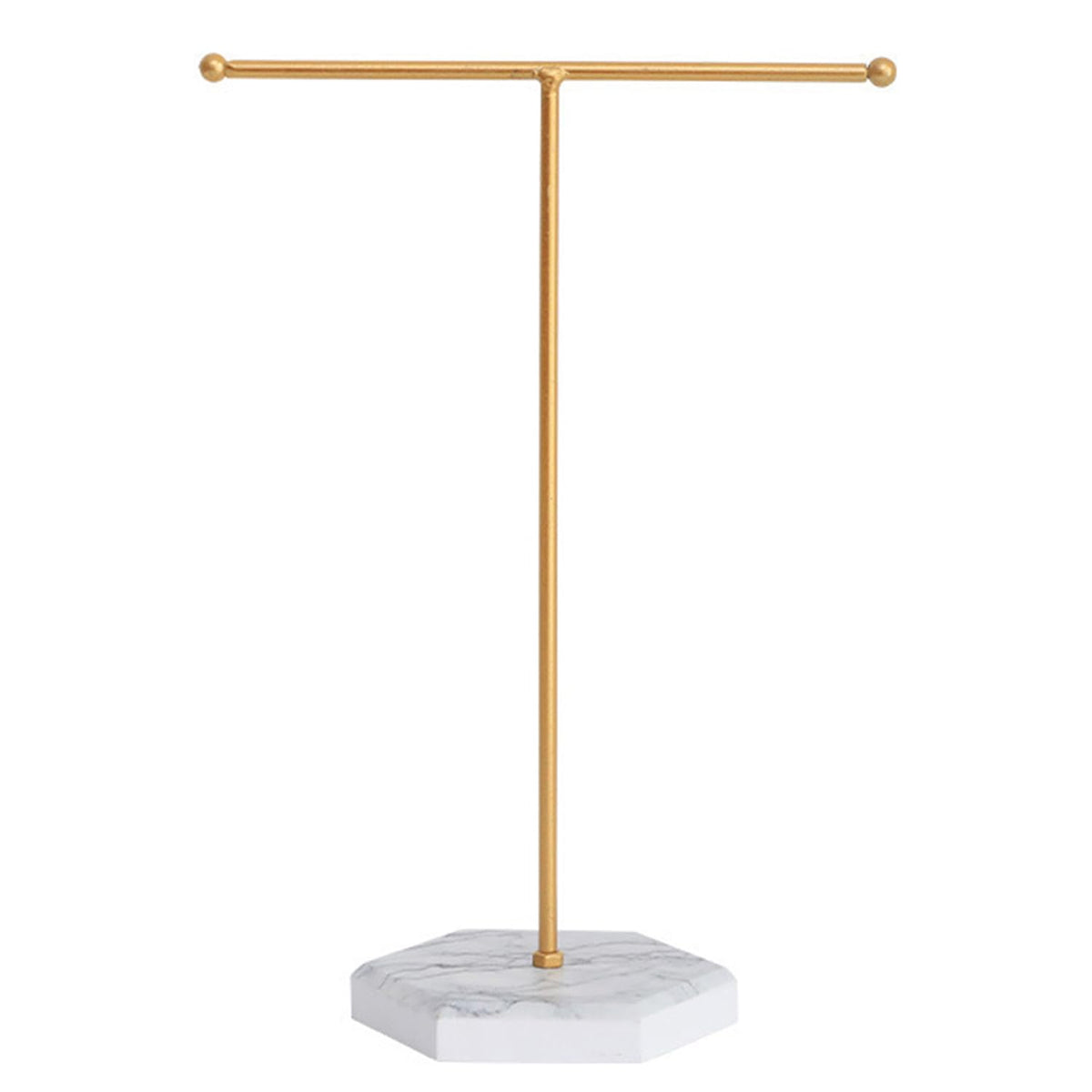 DUINIU 1 Piece Metal Jewelry Stand, Jewelry Storage Rack, T-Shaped Necklace Display Stand, Jewelry Hanging Organizer, Suitable for Necklaces