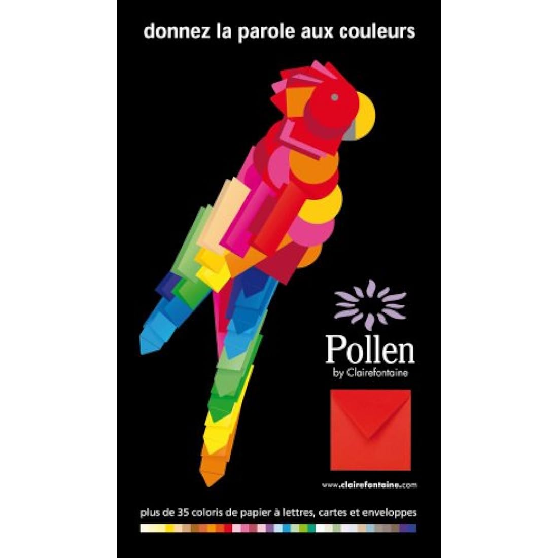 Clairefontaine - Ref 5865C - Pollen Adhesive Envelopes (Pack of 20) - DL Sized, 120gsm Paper, Printer-Compatible, Acid Free, Adhesive Strip for Easy Seal - Lilac