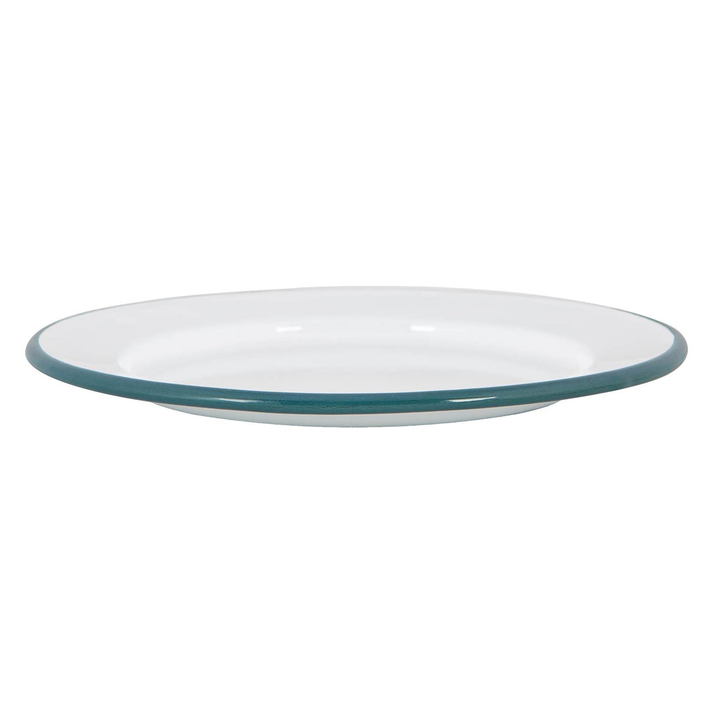 20cm White Enamel Side Plates - Pack of Six