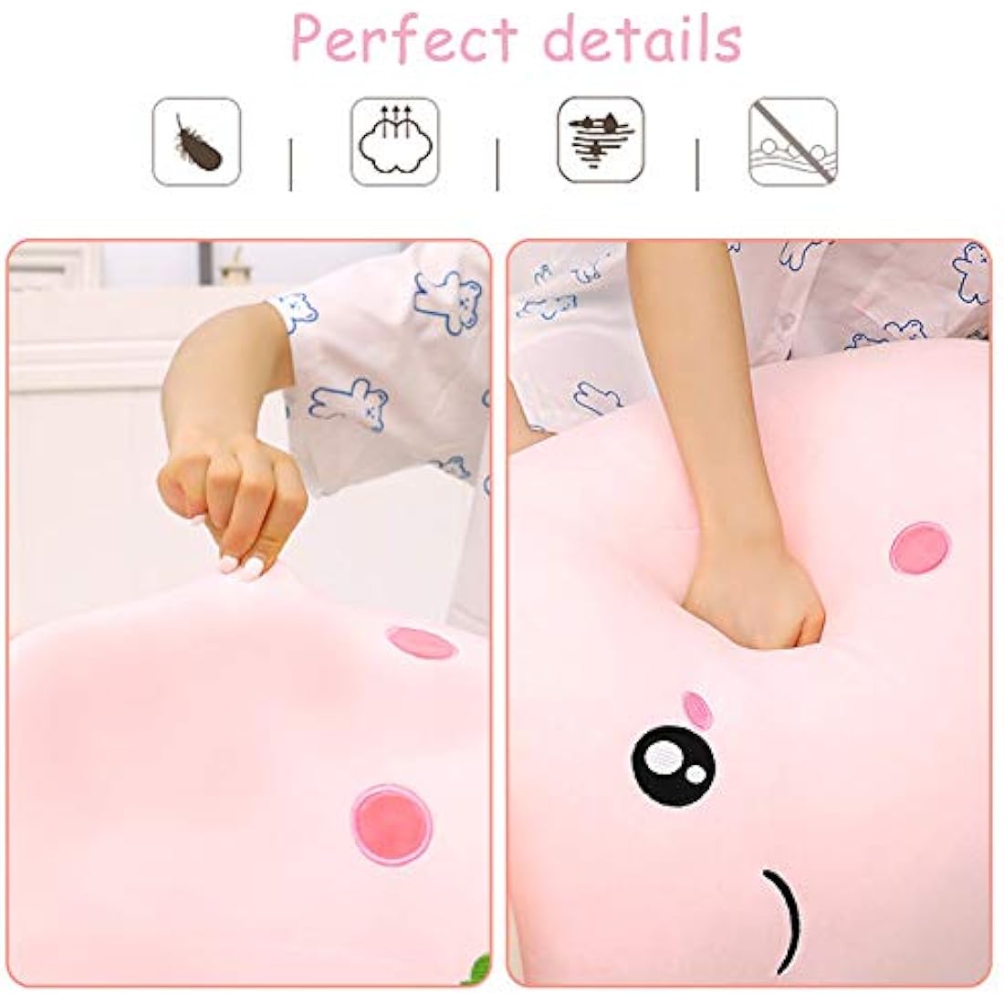 AMOZO Cute Cartoon Boba Milk Tea Soft Plush Doll, Giant Boba Bubble Plushie Stuffed Tea Cup Pillow Gift Toys(Pink,24cm)