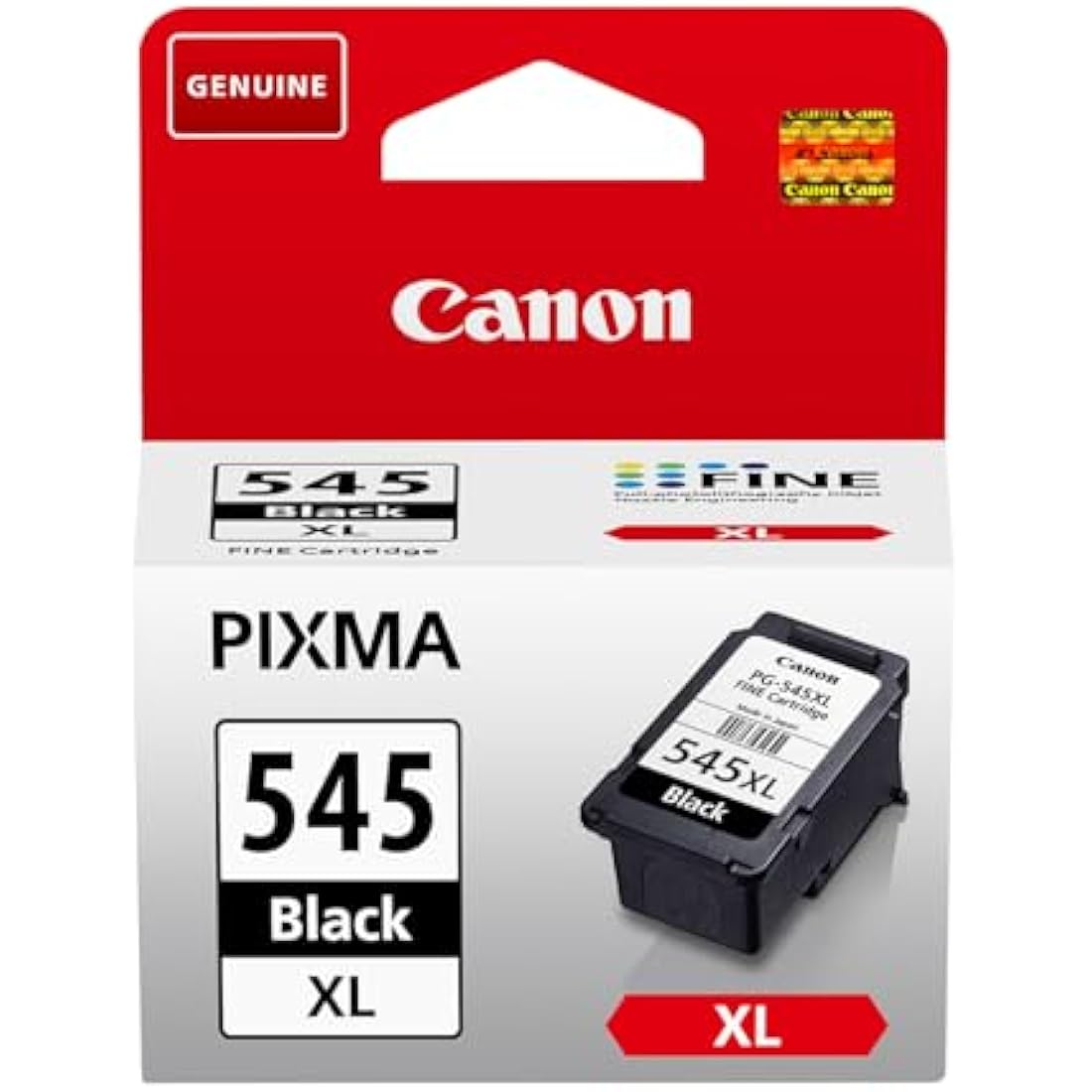 Canon Ink - PG-545XL High Yield Genuine Black Printer Ink Cartridge - Prints Up to 400 A4 Pages (1 x Cartridge)