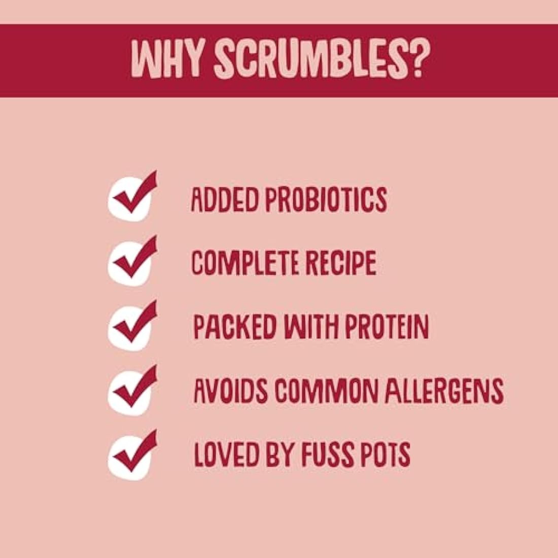Scrumbles Natural Dry Dog Food, Grain Free Recipe with Fresh Salmon, for Adults and Senior Breeds, 7.5 kg Bag