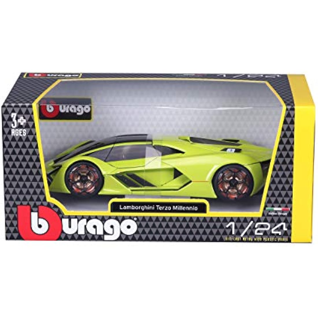 Bburago -1/24 Lamborghini terzo millennio-Green, 21094G