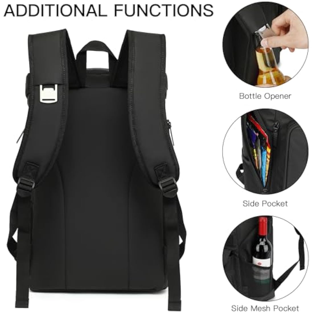TUGUAN 30L Cooler Backpack 36 Cans Insulated Cool Bag Rucksack Leak Proof Picnic Backpack Men for Lunch Work Thermal Rucksack Women for Travel Camping Beach