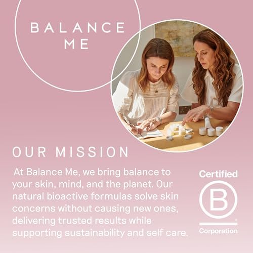 Balance Me Rose Otto Face Oil 30ml, Dry Skin Face Moisturiser with Rosehip, Skin Care for Anti Redness and Acne Scarring, Vegan Cruelty Free