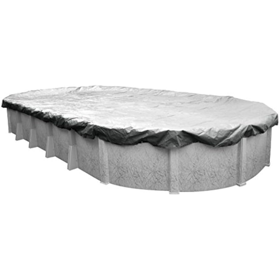 Robelle 552141-4-ROB Dura-Guard Silver Winter Pool Cover for Oval Above Ground Swimming Pools, 21 x 41-ft. Oval Pool