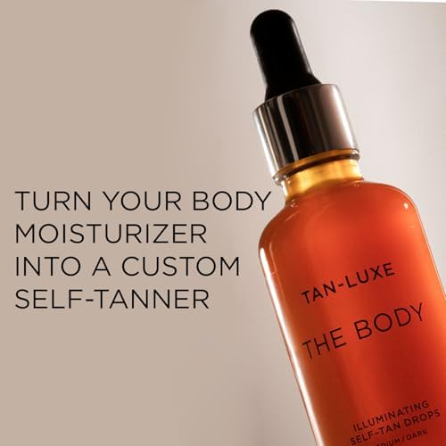 TAN-LUXE THE BODY Self Tan Drops, Add Tanning Drops to Skin Care for Custom Body Tan