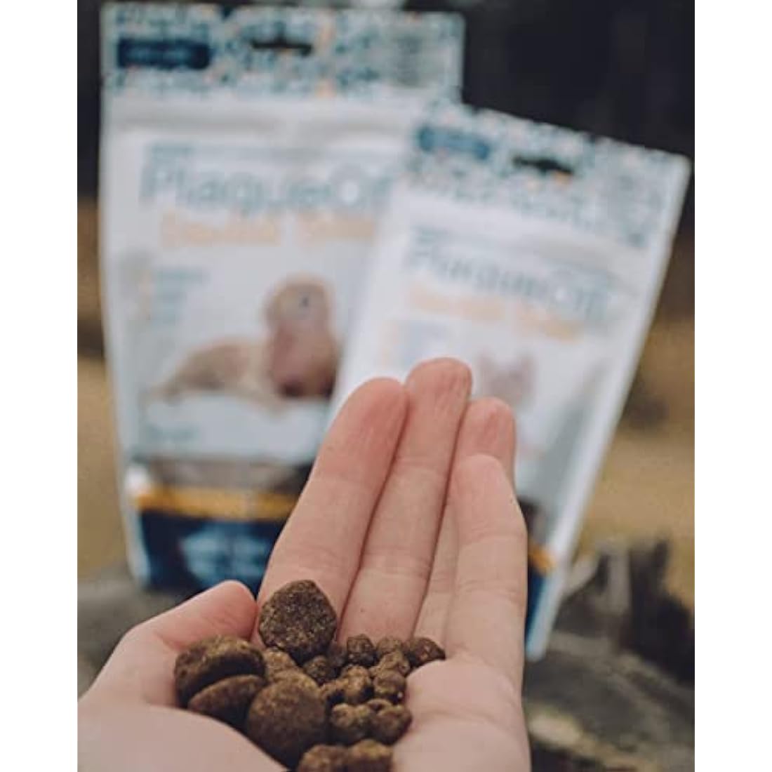 ProDen PlaqueOff Dental Bites for Dogs Tartar & Bad Breath Remover 100% Natural Teeth Cleaner and Tartar Remover - Improve Overall Oral Health - 150g