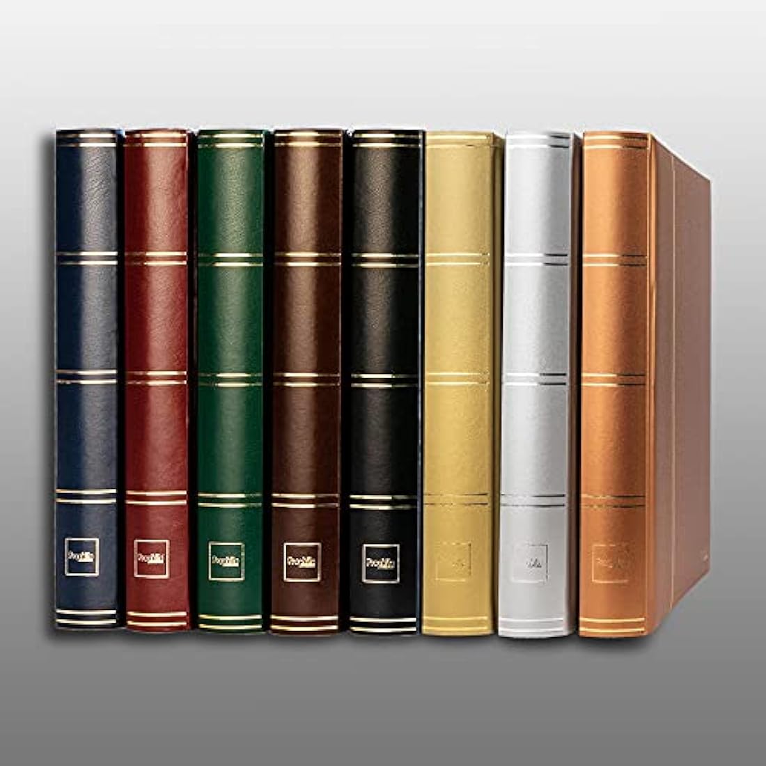 Prophila Lighthouse Stockbook stamp album (new) 60 black pages, bordeaux cover