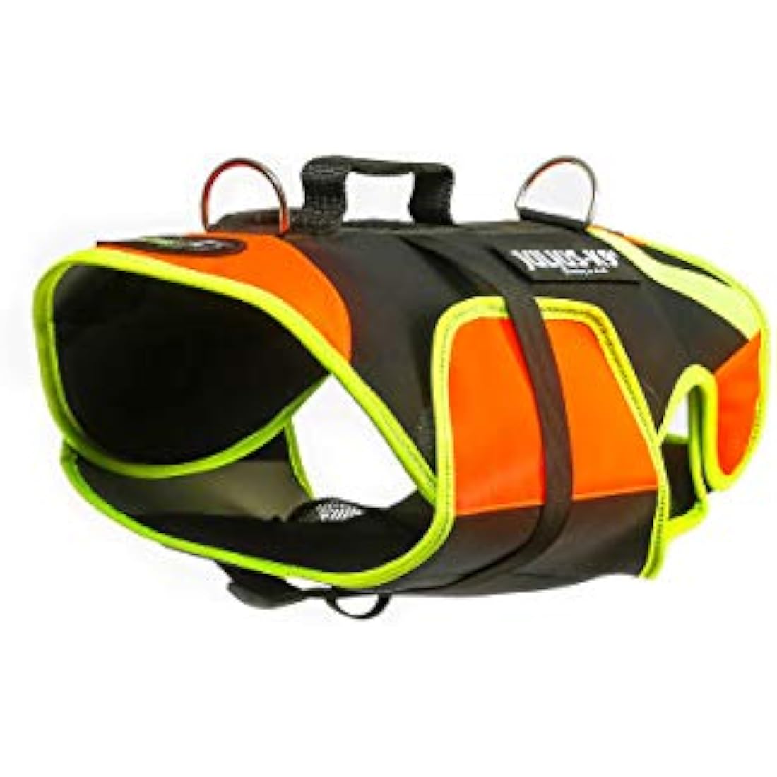 JULIUS-K9 IDC Multifunctional 3in1 Dog Vest, Size: M, Black and UV Orange