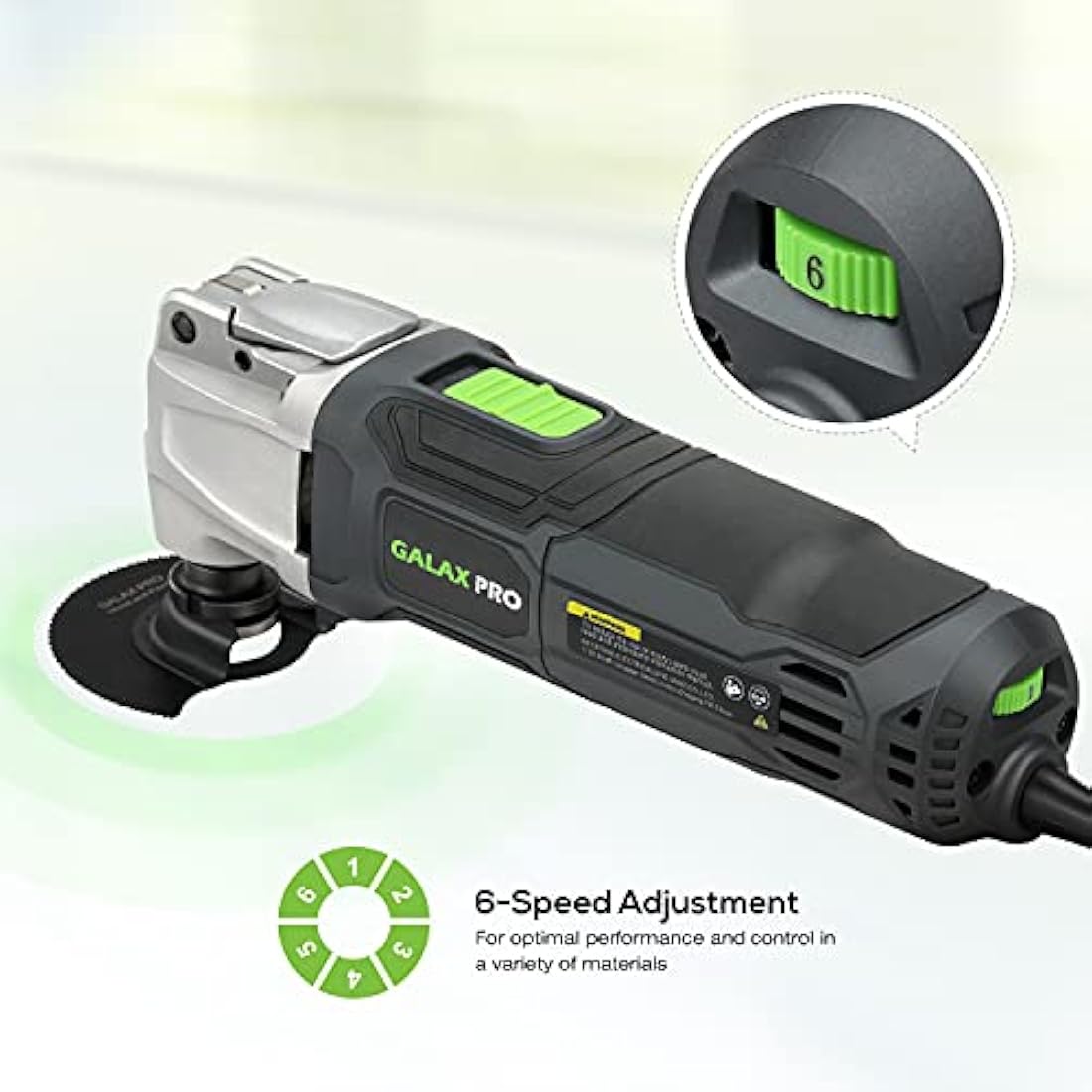 GALAX PRO Oscillating Tool, 260W 6 Variable Speed Oscillating Multi-Tool Kit with Quick-Lock Accessory Change, Oscillating Angle:3°, 40pcs Accessories and Carry Bag