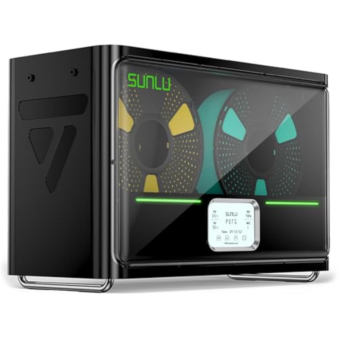 SUNLU Official Filament Dryer S4, 2025 Newest 3D Printer Filament Dry Box, Upgraded 4-Spool Filament Dehydrator, Auto Humidity Control, Fast Heating, Temperature Balance, Filaments Storage Box