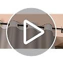 3 Pack Black Curtain Poles Metal, Industrial Curtain Rod for Eyelet Curtains, Industrial Curtain Pole for Windows 122cm-218cm, Room Divider Curtain Pole.