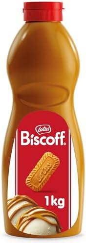 Biscoff - Sweet Spread Topping - Caramelised biscuit flavor - Vegan - No colours or added flavours - 1L, Packaging May Vary