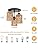 FORCOSO Rattan Ceiling Light 3 Lights, Boho Lamp Light Shade Rattan Lampshade, E27 Vintage Chandelier Light Fitting, Rustic Ceiling Lamp Fixtures for Living Room Bedroom Dining Table Kitchen Hallway